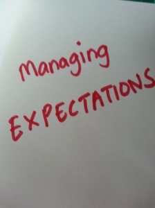 managing expectations